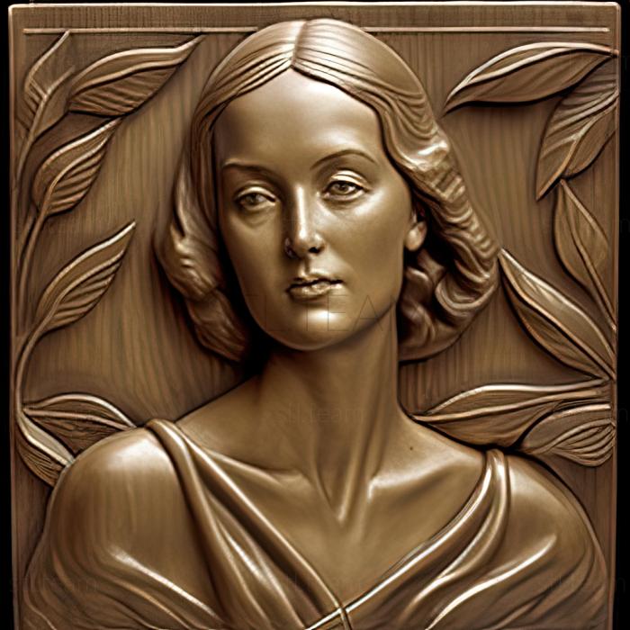 3D модель Лілла Кебот Перрі, американська художниця (STL)